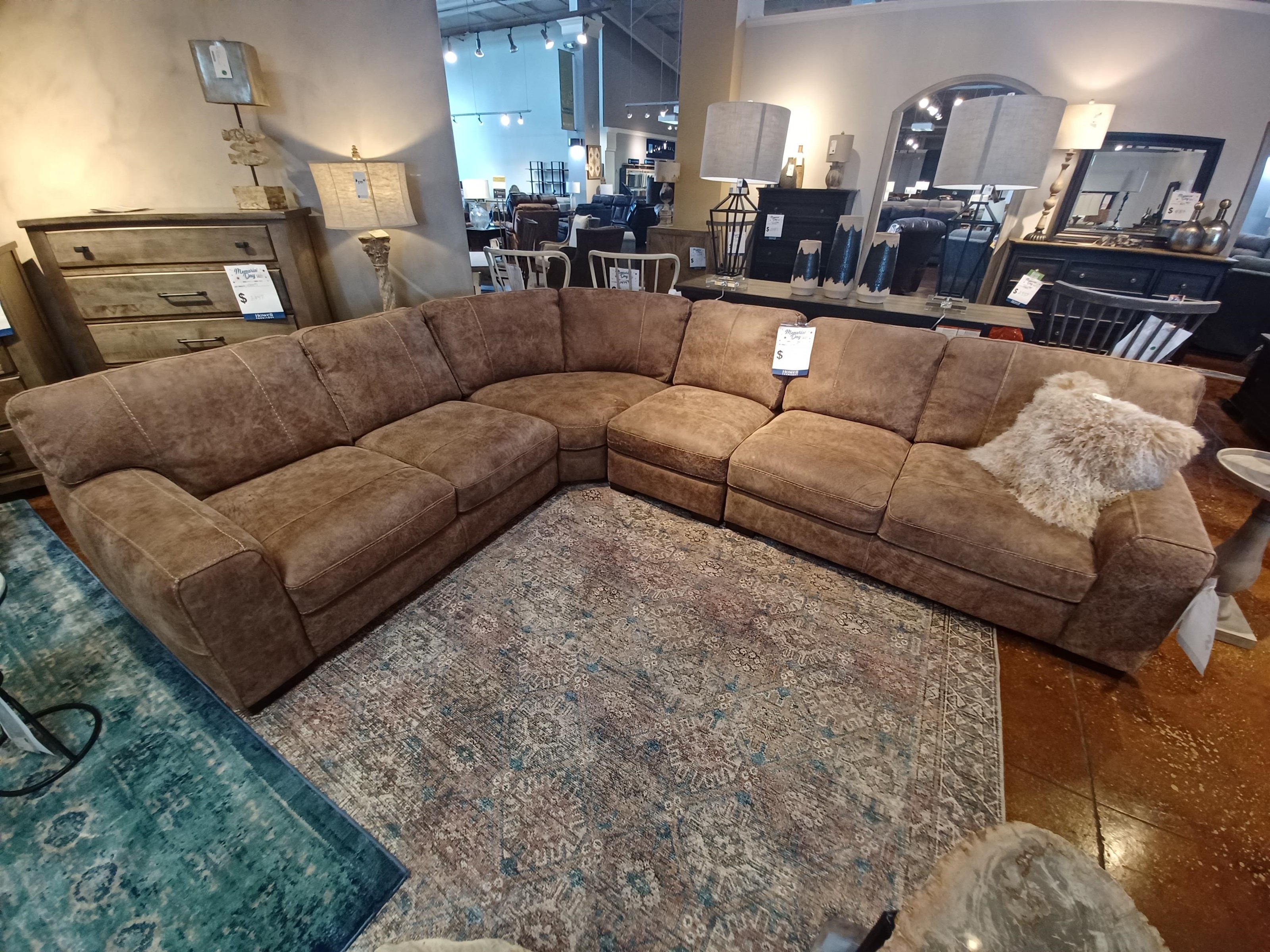 REGENCY LEATHER SECTIONAL